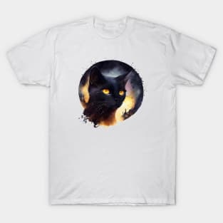 Watercolor cat art T-Shirt